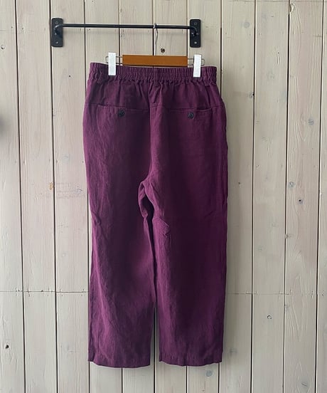 パンツ YARRA ヤラ リネンタックパンツ パープル YR-1625-306