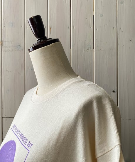 プルオーバー LeMelange  ルメランジュ ウルトラコットンプリントTシャツ ナチュラル 8621008
