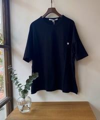 プルオーバー harmonie アルモニ ポケット付リラックスT ブラック 62640675