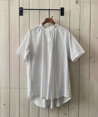 チュニック parkes パークス ローンミラクルウェーブドットプルオーバーチュニック オフ×黒ドット PH2622516