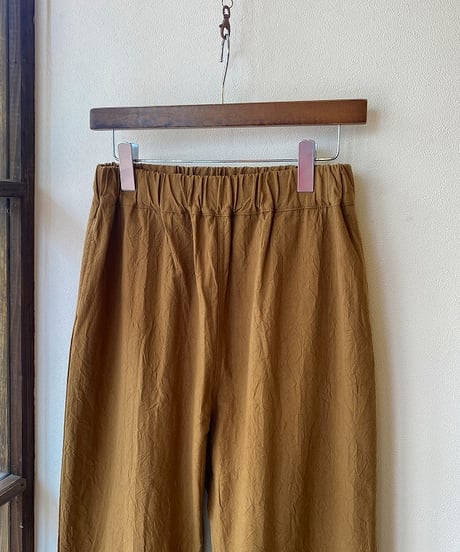 パンツ NARU ナル シーチングハンドワッシャーコージーパンツ キャメル 643856