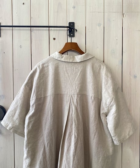 ワンピース HEAVENLY ヘブンリーシャンブレー オープンカラーワンピース ナチュラル 2625072