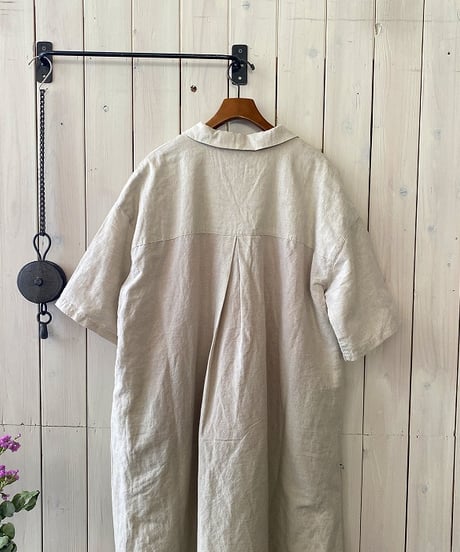 ワンピース HEAVENLY ヘブンリーシャンブレー オープンカラーワンピース ナチュラル 2625072