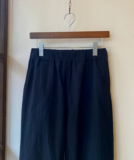 パンツ NARU ナル シーチングハンドワッシャーコージーパンツ ブラック 643856