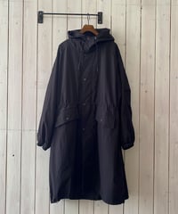 ジャケット kha:ki カーキ ライトリップフードコート ブラック MIL26HJK3246