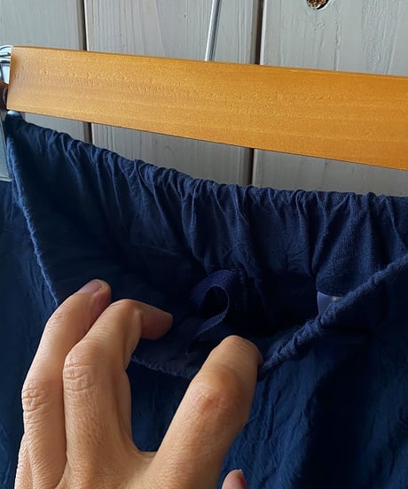 パンツ NARU ナル  20シーチングハンドワッシャーノッポパンツ ダークブルー 643855BE