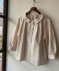 シャツ parkes パークス マルチスト7分シャツ オレンジストライプ PH2621021