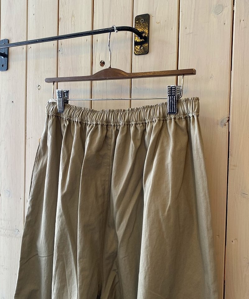 パンツ maison de soil メゾンドソイル キュロットパンツ グレイ