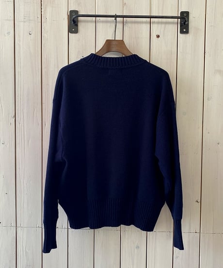 カーデ mao made マオメイド やわらかコットンダブルジップカーデ ブラックネイビー 611122