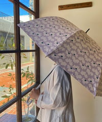 bamboo 北欧柄 晴雨兼用ジャンプ傘 ラベンダー HB26J7342-17