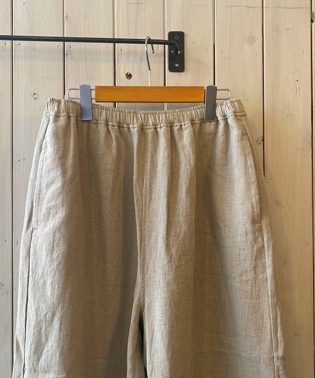 パンツ maison de soil メゾンドソイル フレンチリネンリネンイージーパンツ リネン GNMDS2062FL