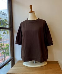 Tシャツ Hands of creation ハンズオブクリエイション イセイト天竺ハーフスリーブT ブラウン 1630853