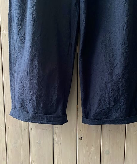 パンツ NARU ナル  20シーチングハンドワッシャーノッポパンツ ダークブルー 643855BE