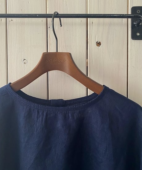 ブラウス YARRA ヤラ リネン100TEEブラウス ネイビー YR-1623-302