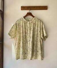 ブラウス ina イナ フラワープリント2wayブラウス イエロー 262128