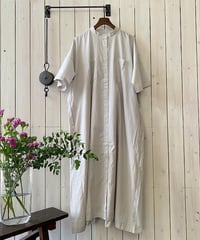 ワンピース SOIL ソイル バンドカラーワンピース ライトグレー NSL26004