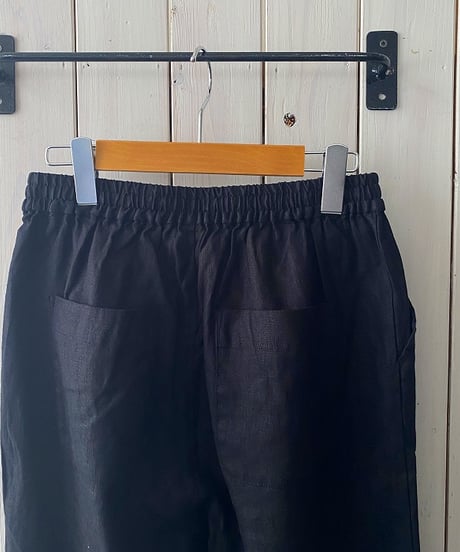 パンツ YARRA ヤラ リネンギャザー8分丈パンツ グラック YR-1633-315