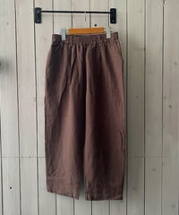 パンツ YARRA ヤラ リネンタックパンツ ブラウン YR-1625-306