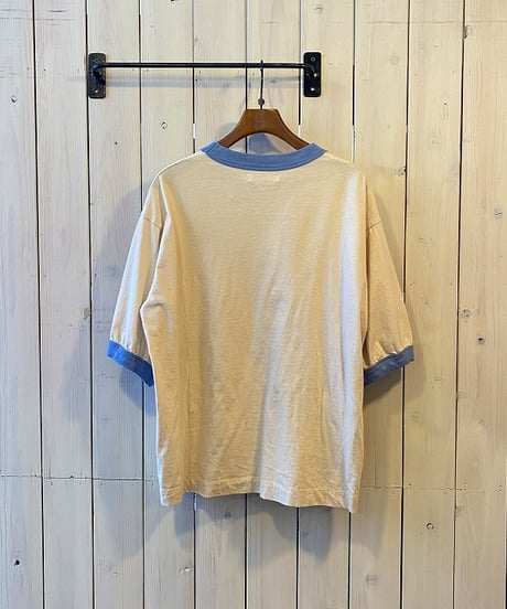 Tシャツ ESTROISLOSE エストゥロワルーズ 5分袖リンガーTシャツ サックス EC26209