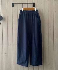 パンツ NARU ナル シーチングハンドワッシャーノッポパンツ ネイビー 643855BE