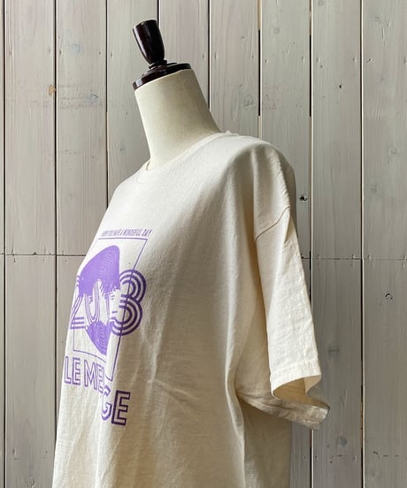 プルオーバー LeMelange  ルメランジュ ウルトラコットンプリントTシャツ ナチュラル 8621008