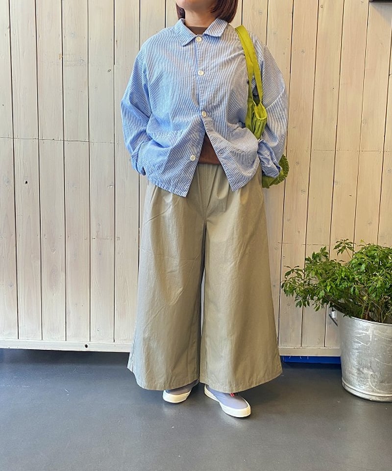 パンツ maison de soil メゾンドソイル キュロットパンツ グレイ