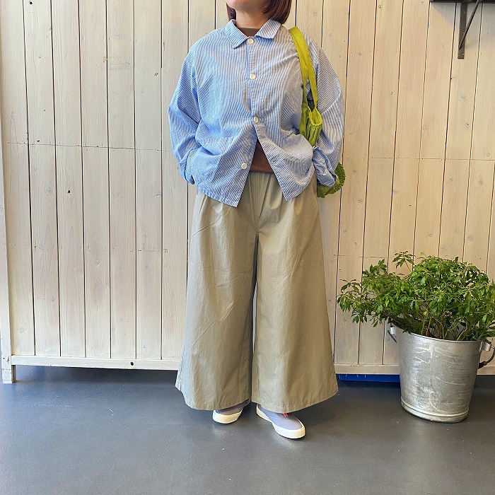 パンツ maison de soil メゾンドソイル キュロットパンツ グレイ