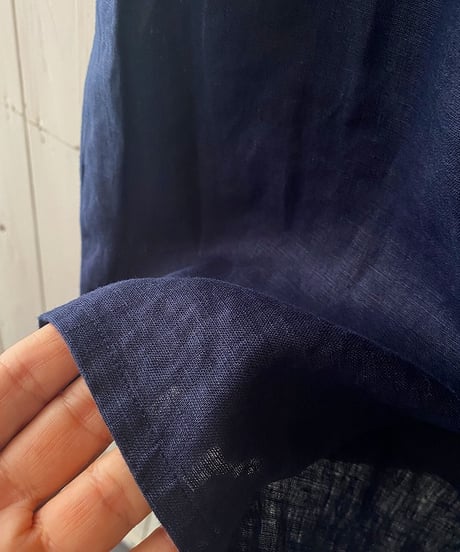 ブラウス YARRA ヤラ リネン100TEEブラウス ネイビー YR-1623-302