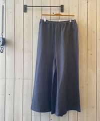 パンツ maison de soil メゾンドソイル フレンチリネンリネンイージーパンツ チャコール GNMDS2062FL