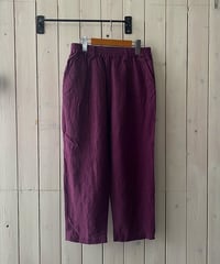 パンツ YARRA ヤラ リネンタックパンツ パープル YR-1625-306