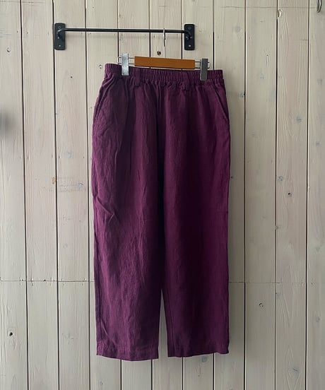 パンツ YARRA ヤラ リネンタックパンツ パープル YR-1625-306