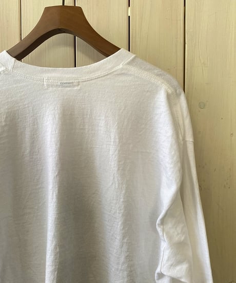 プルオーバー LeMelange  ルメランジュ 6.0ozウルトラコットン8分袖プリントTシャツ ホワイト 8611007