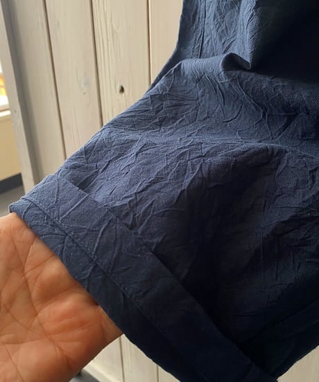 パンツ NARU ナル  20シーチングハンドワッシャーノッポパンツ ダークブルー 643855BE