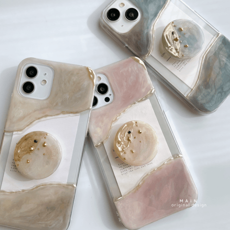【 機種選択 】beige gray nuance×beige grip