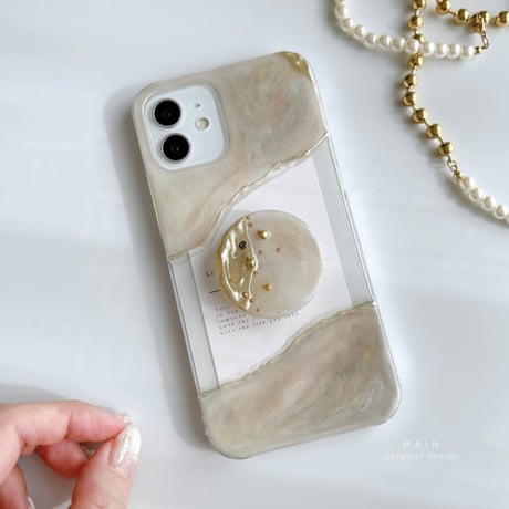 【 機種選択 】beige gray nuance×beige grip
