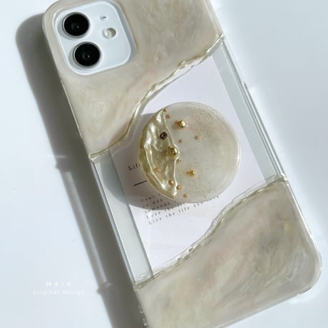 【 機種選択 】beige gray nuance×beige grip