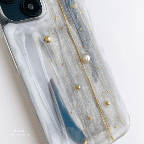 blue×gray nuance gold