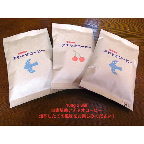 コーヒー定期便　毎月300g（100gx3袋）焙煎後発送　送料込み！