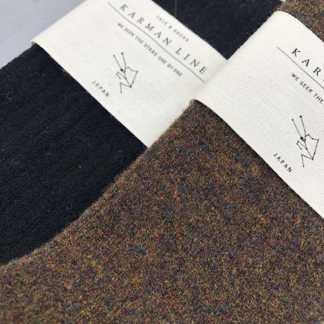 KARMAN LINE  / wool rib  socks  TAURUS   26-28 CM