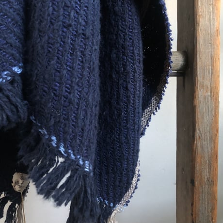 Gara- bou Blanket Stole  / Twill - Navy