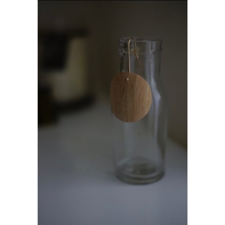 SO / OBJECTS     wood circle earring  ( 片耳 )
