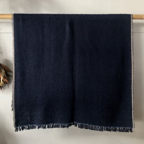 Gara- bou Blanket Stole  / Twill - Navy