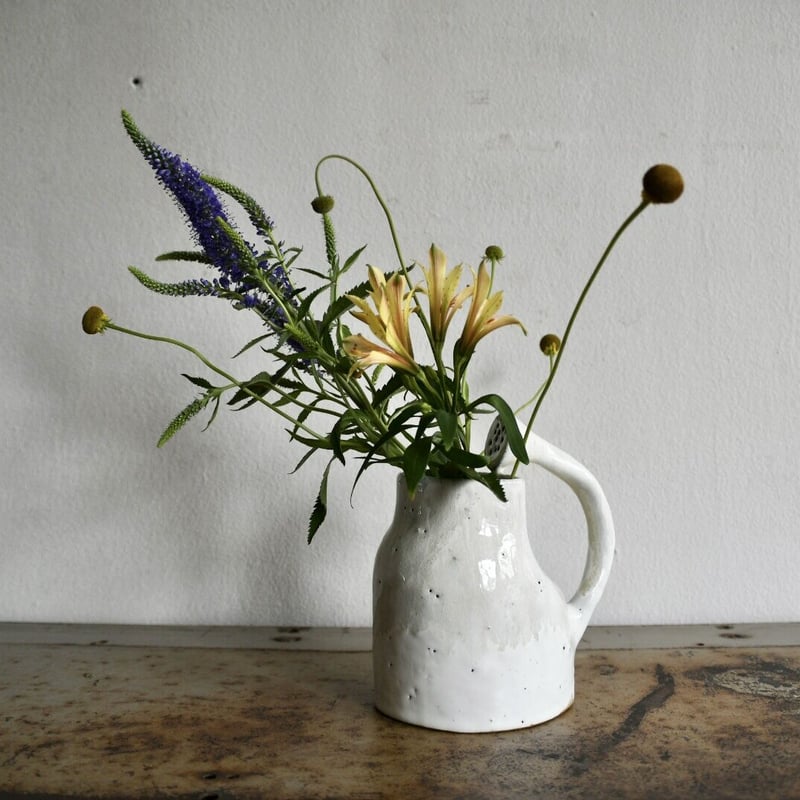 陶器　ジョウロ 鈴木 恵麗子 / 花器 _ ジョウロ | toau