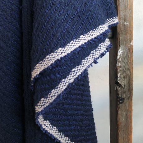 Gara- bou Blanket Stole  / Twill - Navy