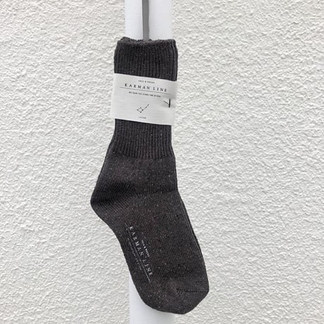 KARMAN LINE / Norma  (cotton silk  rib socks )