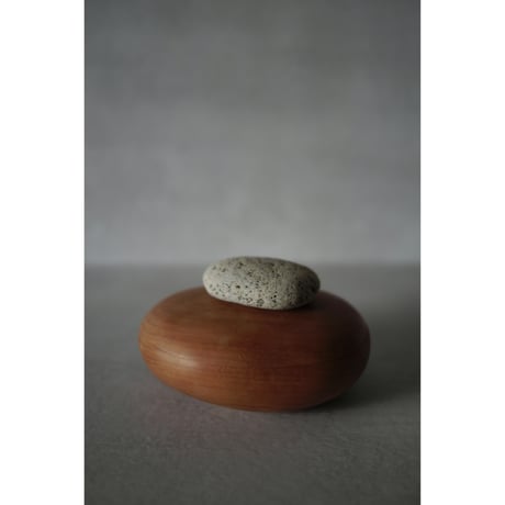 SO / OBJECTS  wood case "STONE"   w130 (mm)/ チェリー