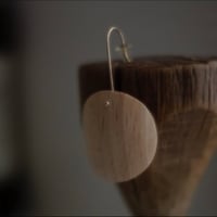 SO / OBJECTS     wood circle earring  ( 片耳 )