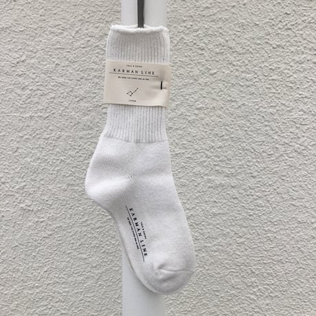 KARMAN LINE / Norma  (cotton silk  rib socks )
