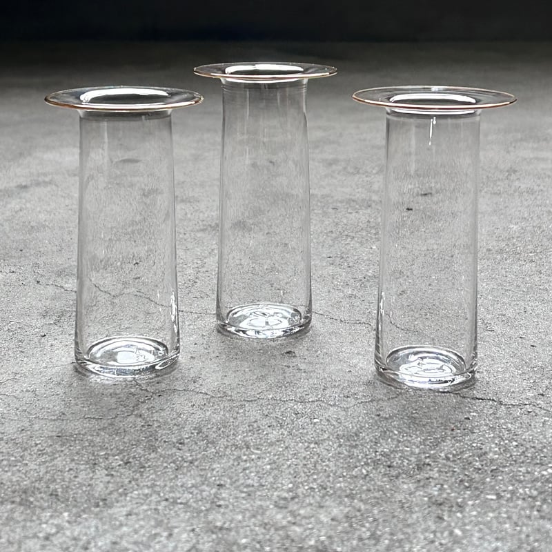 奥 泰我 ガラス 器 大 2点セット 奥 泰我 / hoop vase kaku M | toau