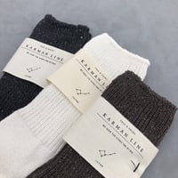 KARMAN LINE / Norma  (cotton silk  rib socks )